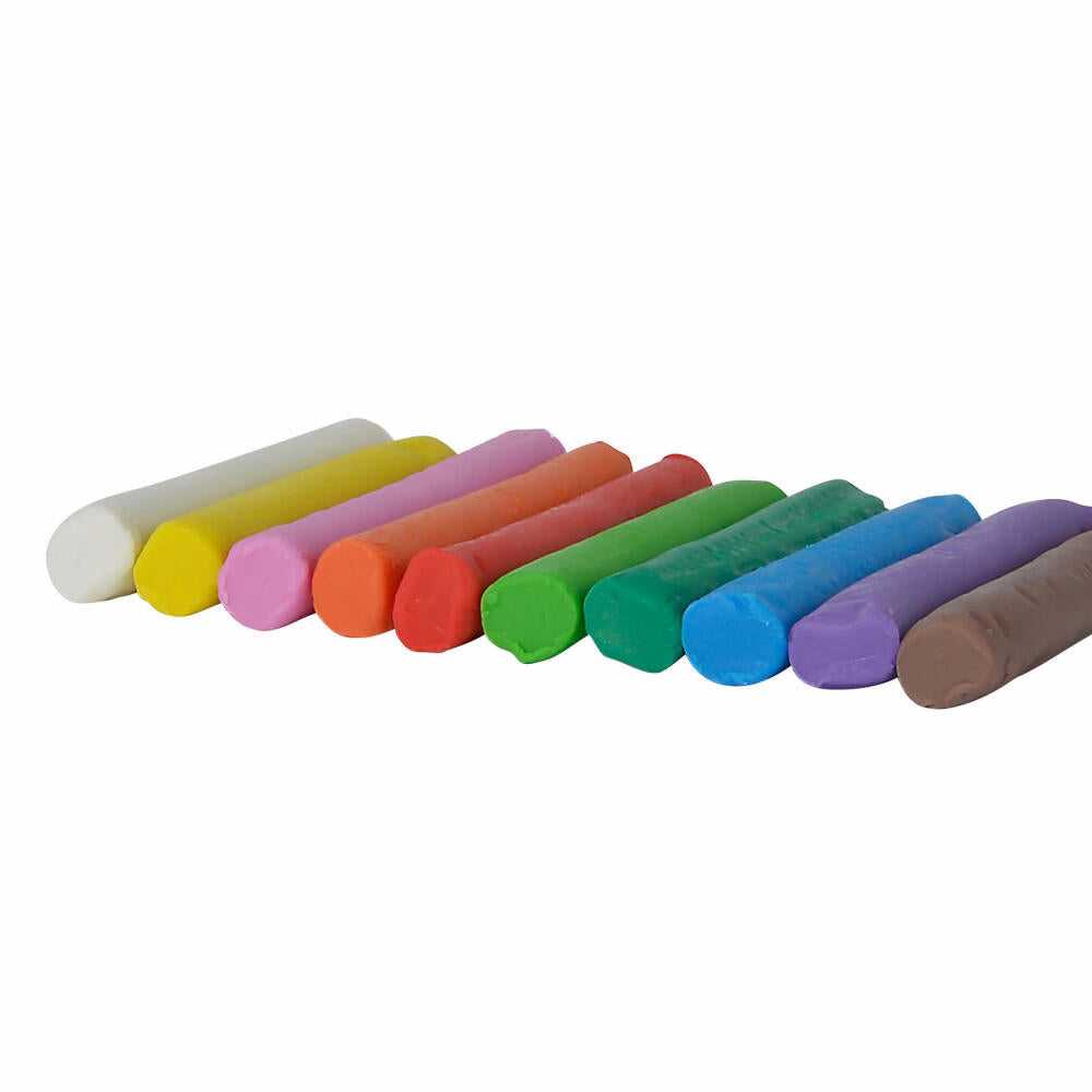 Simba Art & Fun Knetstangen, Knetset, Knete, Bastelknete, Knetgummi, Weichknete, 10 Stangen, 106324169