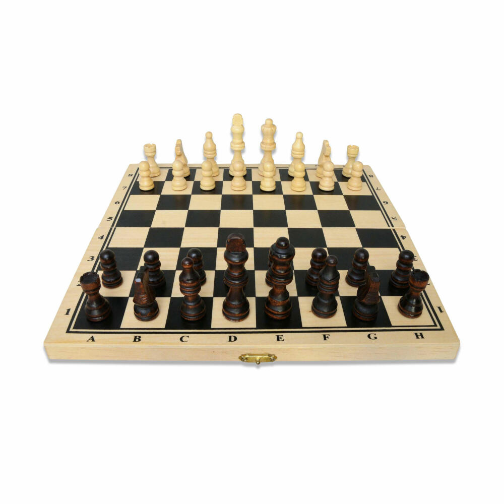 Noris Deluxe Wooden Chess, Chess Game, Chessboard, Board Game, Strategy Game, Game, 606108014
