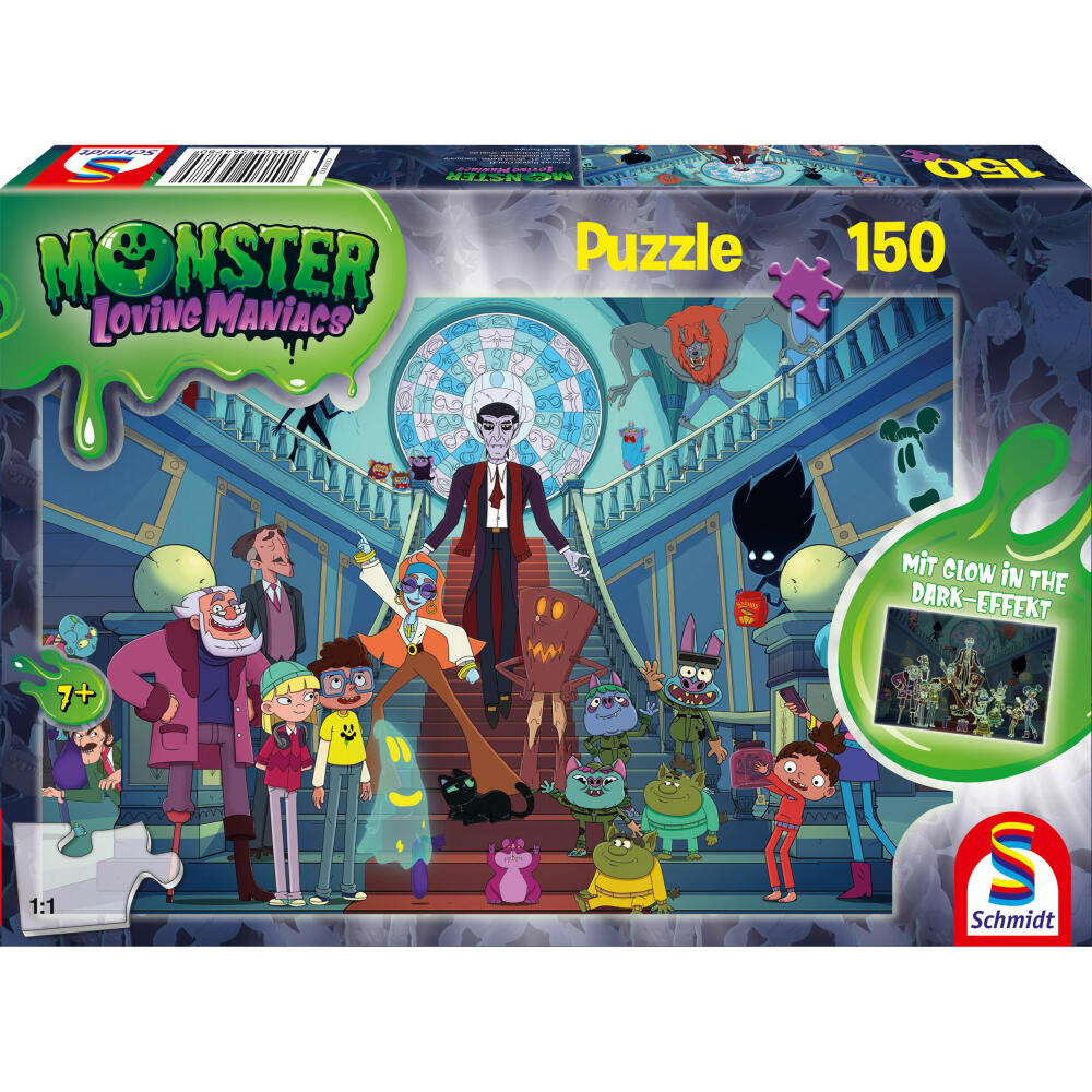 Schmidt Spiele Children's Puzzle Loving Maniacs Funny Monster Party, Children's Puzzle, 150 pieces, 56478