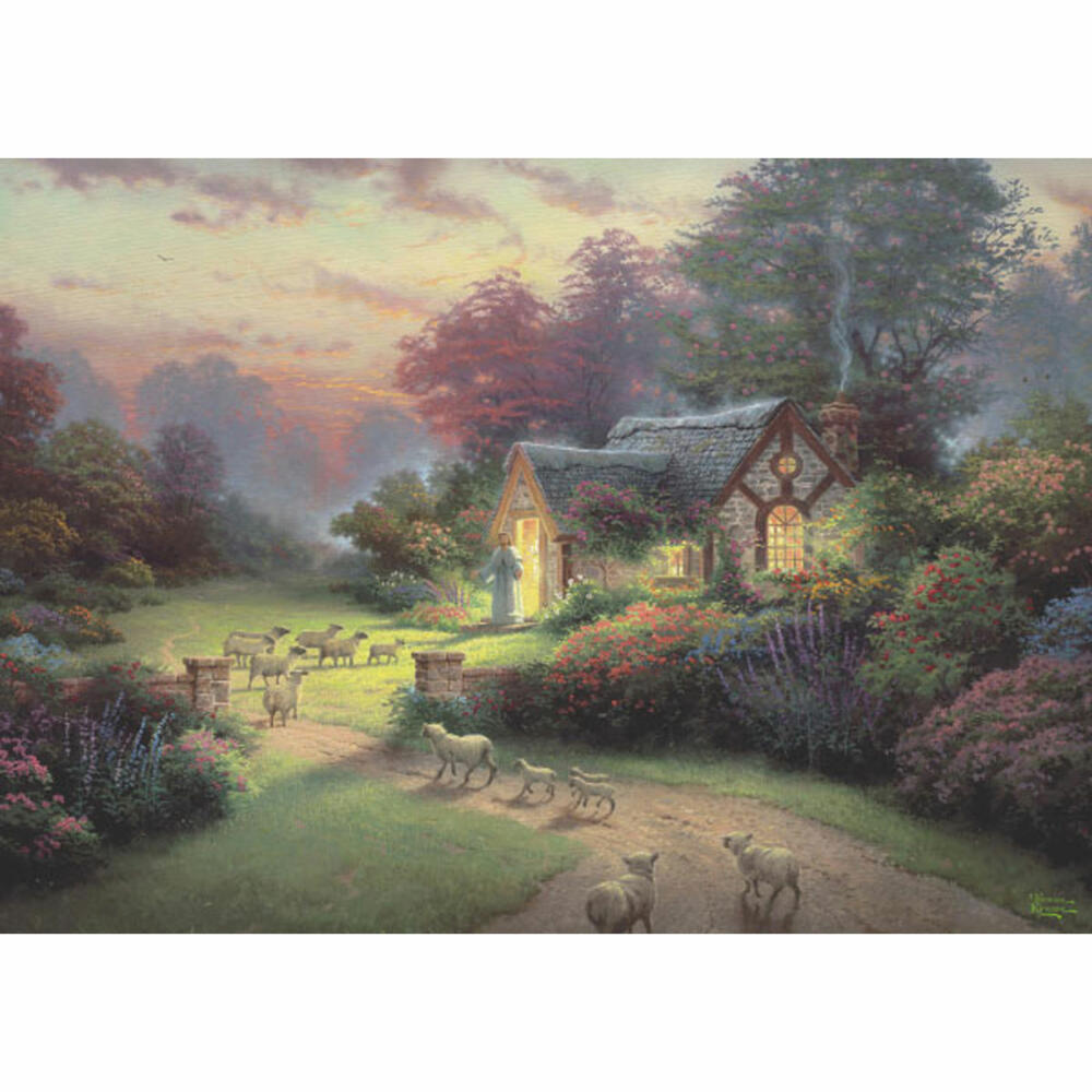 Schmidt Spiele Spirit Cottage des guten Hirten, Thomas Kinkade, Puzzle, Erwachsenenpuzzle, 1000 Teile, 59678
