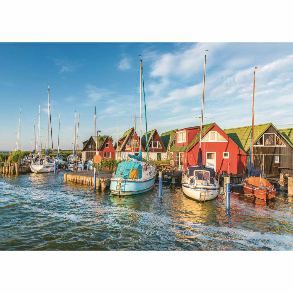 Ravensburger Puzzle Romantische Hafenwelt von Ahrenshoop, Erwachsenenpuzzle, 1000 Teile, 12000584
