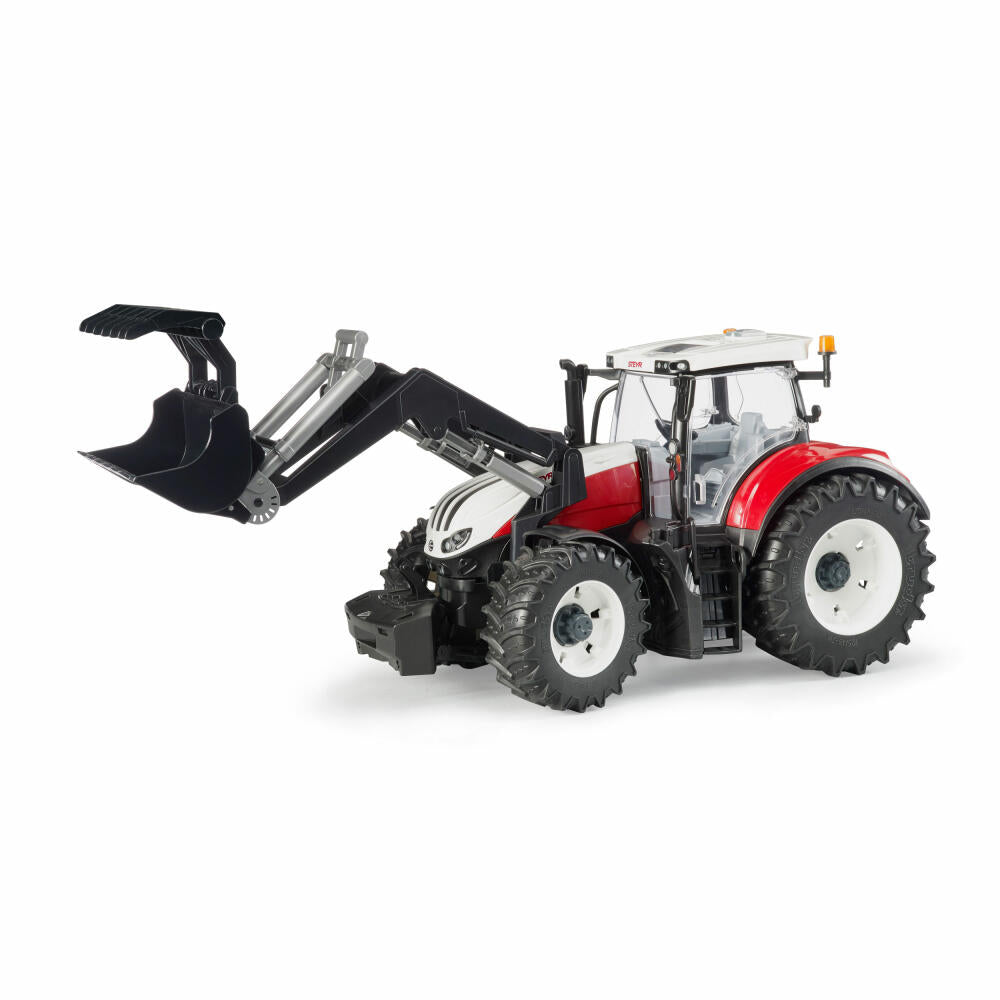 Bruder Landwirtschaft Steyr 6300 Terrus CVT, mit Frontlader, Traktor, Modellfahrzeug, Modell Fahrzeug, Spielzeug, 03181