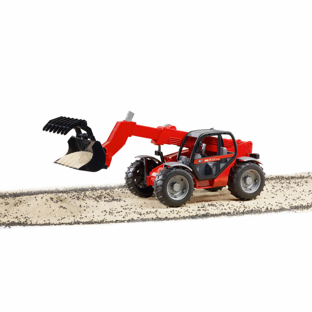 Bruder Construction Vehicles Manitou Telescopic Loader MLT 633, Construction Machine, Model Vehicle, Model Vehicle, Toy, 02125