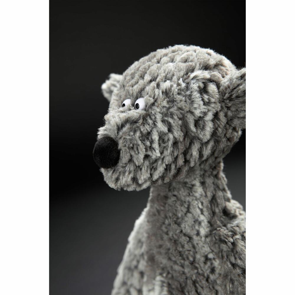 sigikid BEASTS cuddly toy bear Ach Good Edition, plush toy, cuddly toy, cuddly animal, gray / white / black, 39680