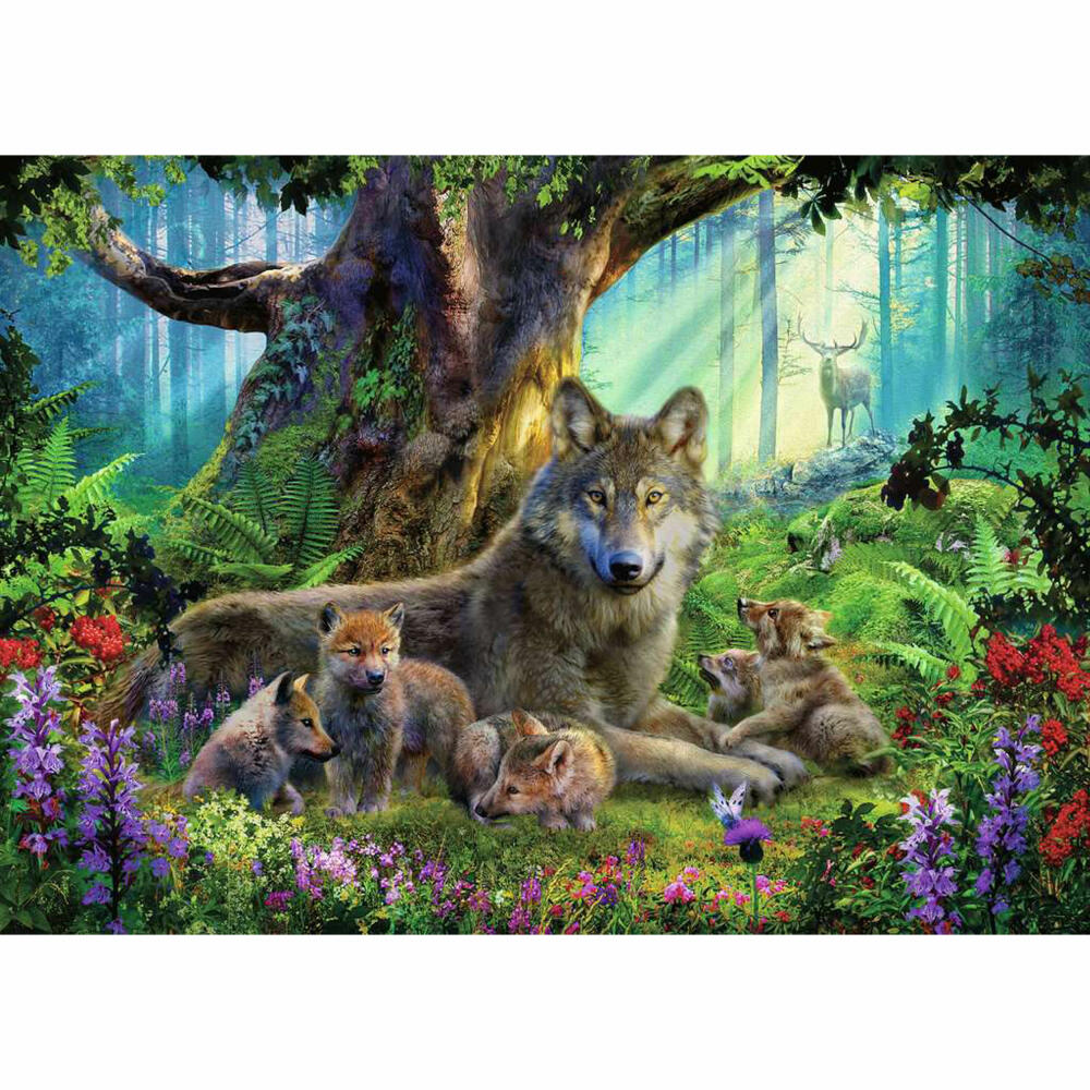 Ravensburger Puzzle Wölfe im Wald, Erwachsenenpuzzle, 1000 Teile, 12000477