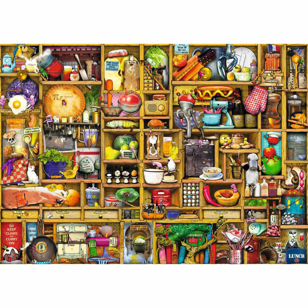 Ravensburger Puzzle Kurioses Küchenregal, Erwachsenenpuzzle, 1000 Teile, 12000652