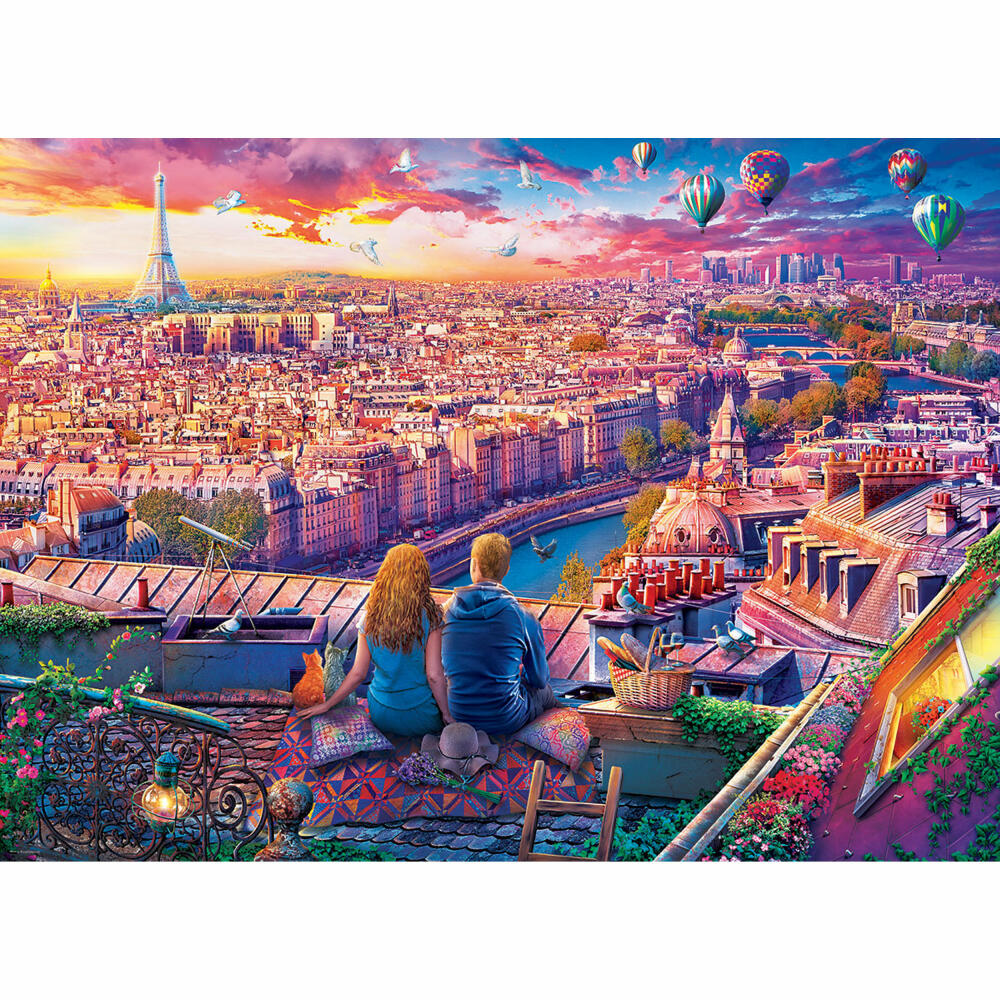 Eurographics Puzzle Über den Dächern von Paris, Smart Cut, 1000 Teile, 68 x 48 cm, 6000-5886