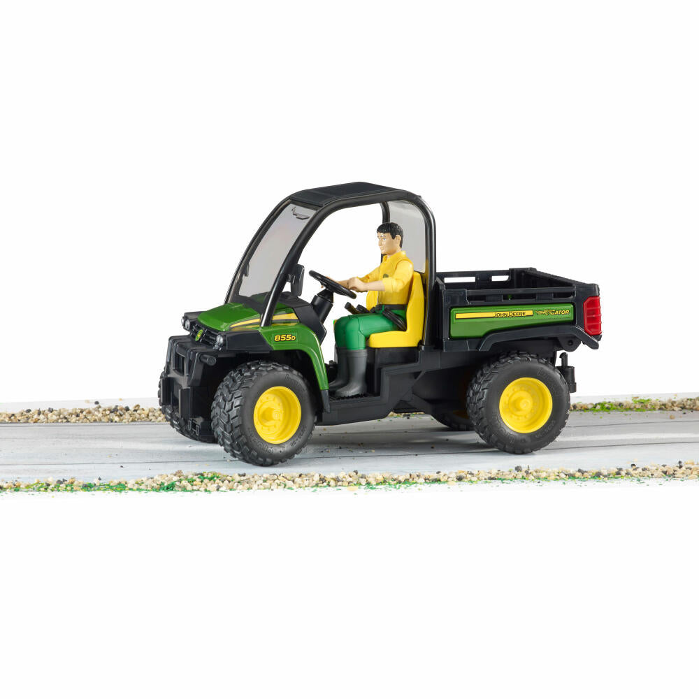 Bruder Landwirtschaft John Deere Gator XUV 855D, mit Fahrer, Modellfahrzeug, Modell Fahrzeug, Spielzeug, 02490