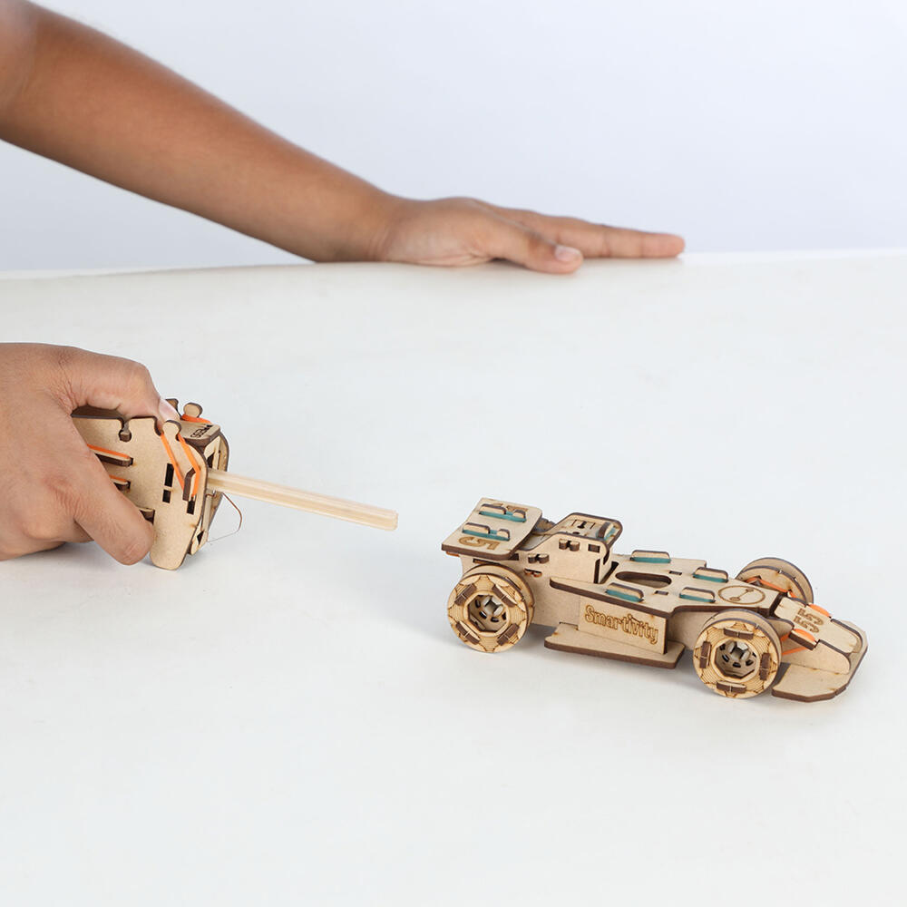 Smartivity Bausatz Speedster, Kinderspiel, Logikspiel, Lernspielzeug, ab 6 Jahren, Holz, STY 001