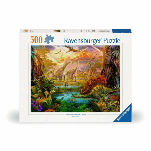 Ravensburger Puzzle In Dinoland, Adult Puzzle, 500 Pieces, 12000238