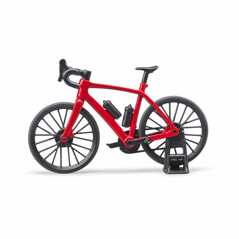 Bruder bworld Rennrad, mit Radfahrer, Fahrrad, Spielfigur, Spiel Figur, Spielzeug, 63110