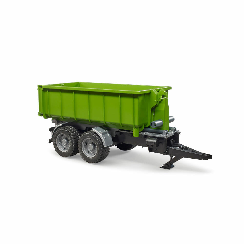 Bruder Agriculture Hook Lift Trailer for Tractors, Tipper Trailer, Model Vehicle, Model Vehicle, Toy, 02035