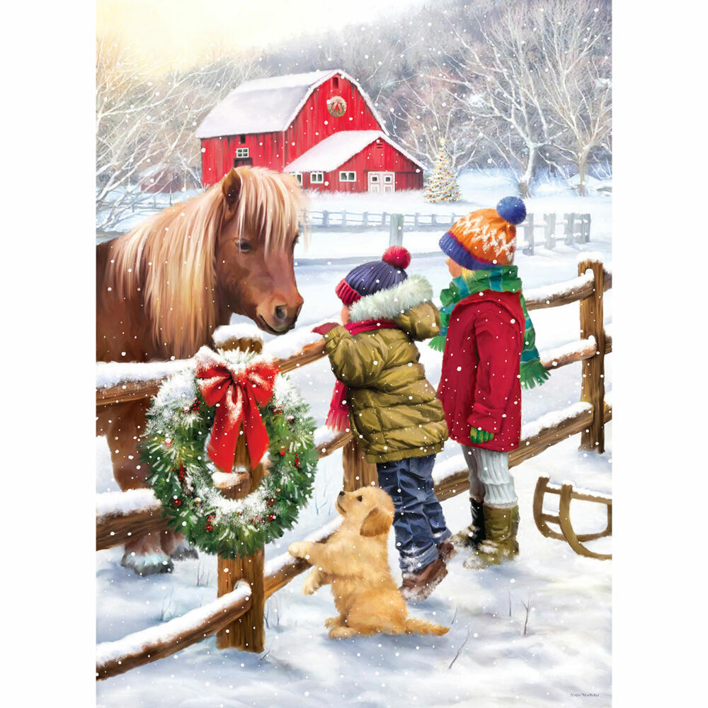 Eurographics Puzzle Weihnachtspony, Smart Cut, 1000 Teile, 68 x 48 cm, 6000-5638
