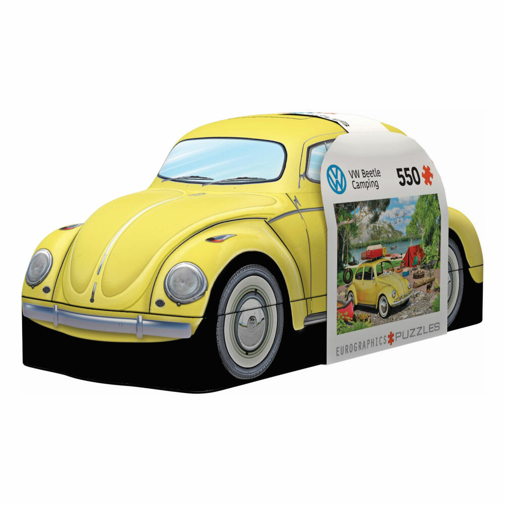 Eurographics Puzzle in Blechdose VW Beetle Camping, Smart Cut, 550 Teile, 33 x 48 cm, 8551-5691