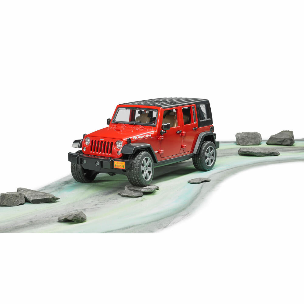 Bruder Freizeit Jeep Wrangler Unlimited Rubicon, Auto, Modellfahrzeug, Modell Fahrzeug, Spielzeug, 02525