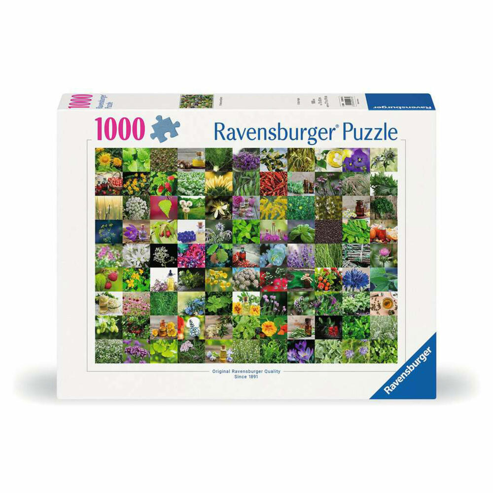 Ravensburger Puzzle 99 Kräuter und Gewürze, Erwachsenenpuzzle, 1000 Teile, 12000073