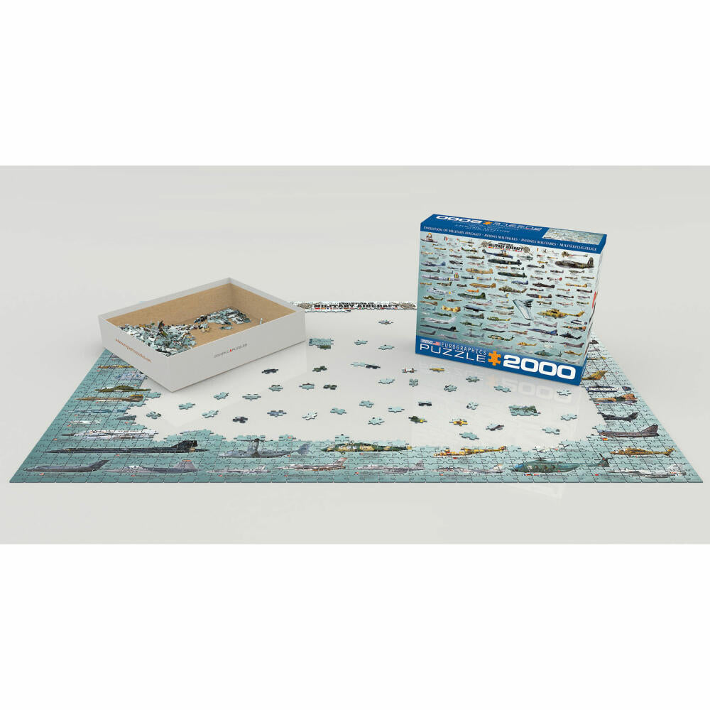 Eurographics Puzzle Militärflugzeuge, 2000 Teile, 67.6 x 96.8 cm, 8220-0578