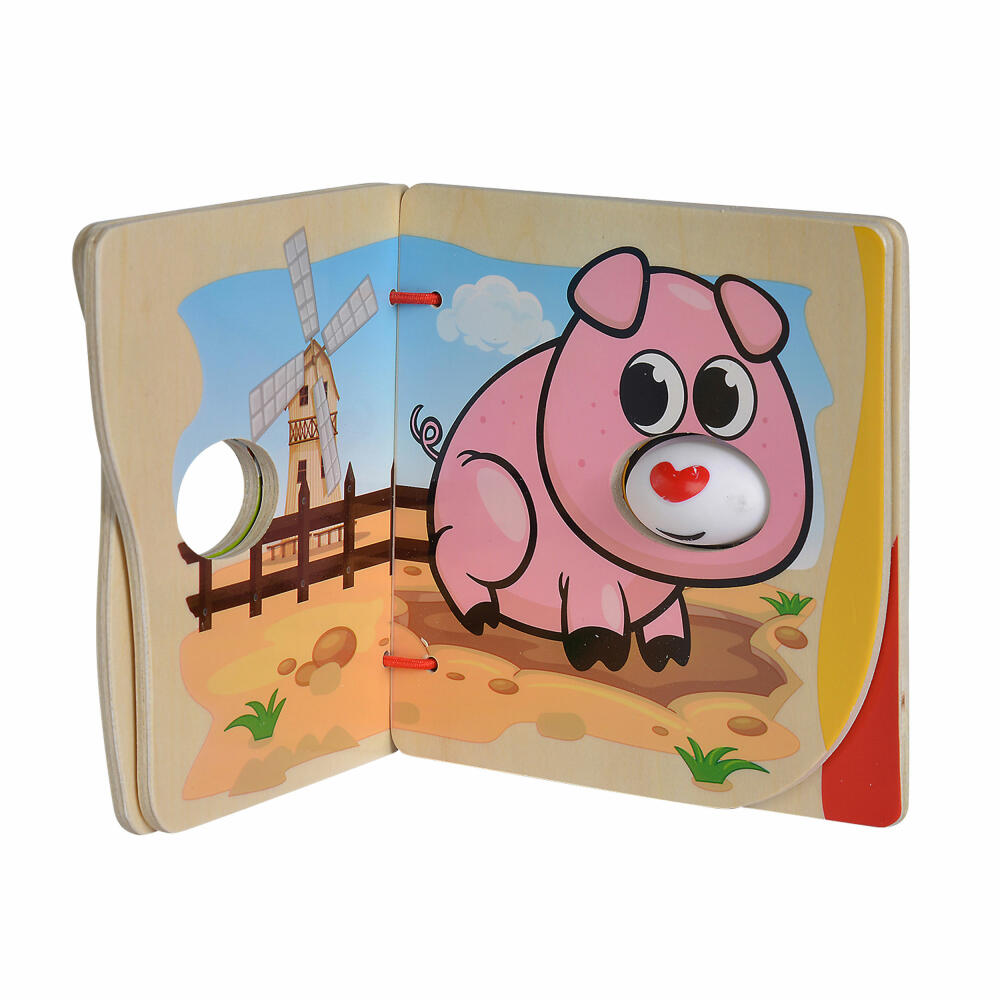 Eichhorn Picture Book Farm, Picture Book, Animal Picture Book, Animals, Wood, from 6 months, 100005416