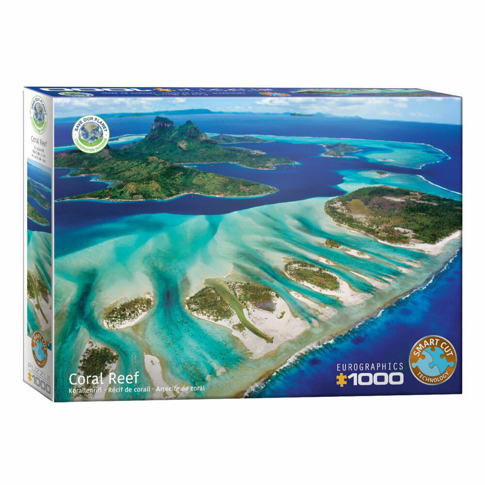 Eurographics Puzzle Save the Planet - Coral Reef, 1000 pieces, 68 x 48 cm, 6000-5538