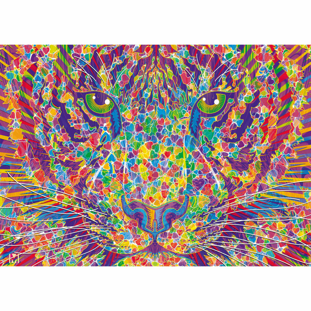 Schmidt Spiele Wild at Heart, Tiger, Erwachsenenpuzzle, Puzzle, ab 12 Jahre, 2000 Teile, 57394