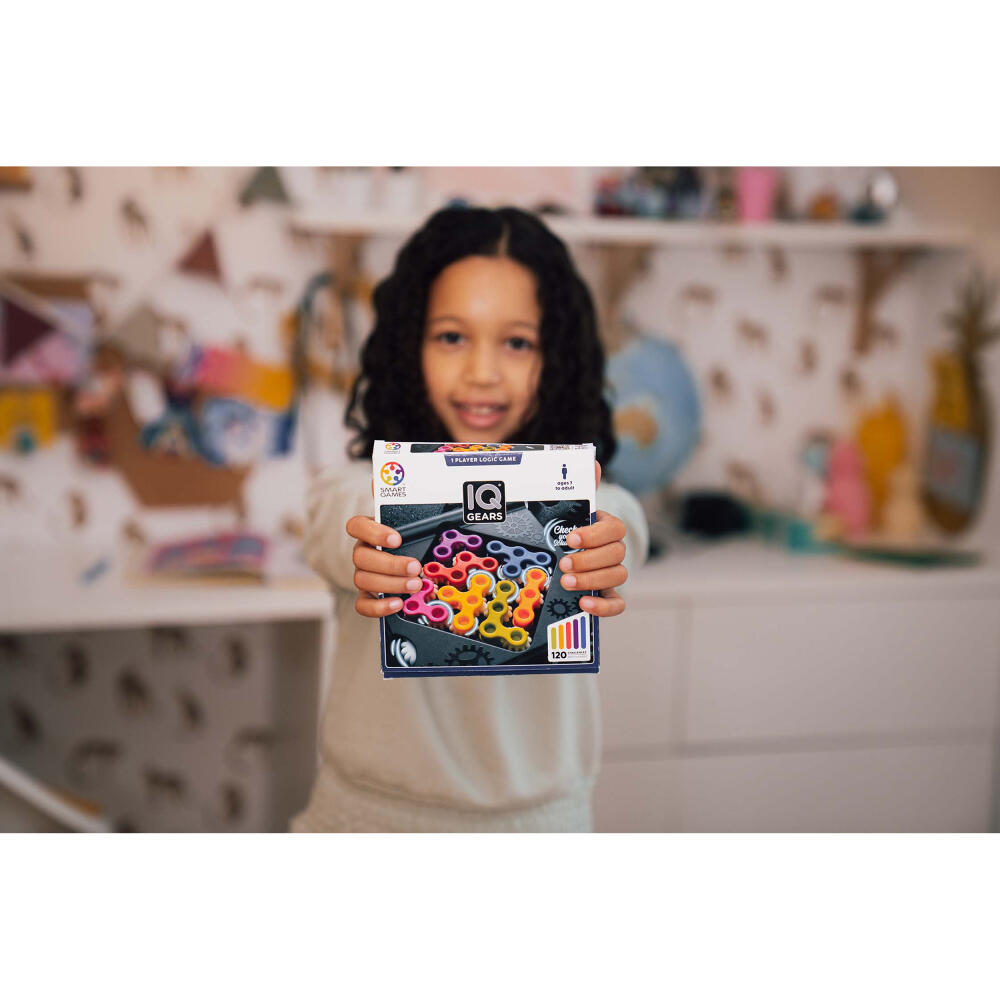 Smart Games IQ Gears, Logikspiel, Knobelspiel, Denkspiel, ab 7 Jahren, SG 307