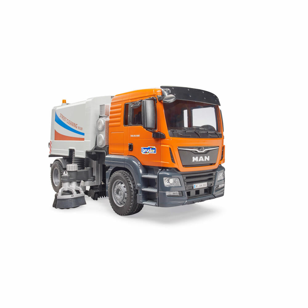 Bruder Commercial Vehicles MAN TGS Truck Street Cleaning, Sweeper, Model Vehicle, Model Vehicle, Toy, 03780