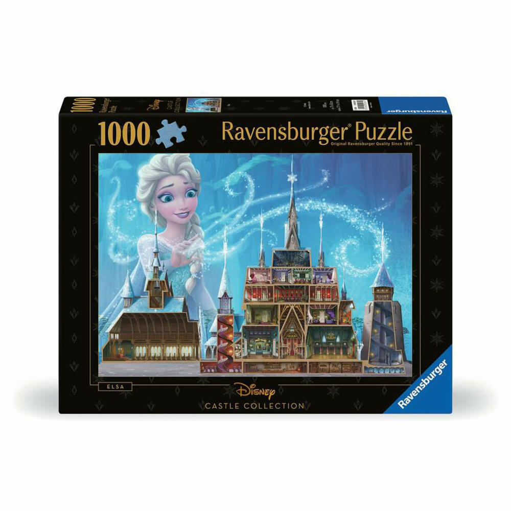 Ravensburger Puzzle Disney Castles - Elsa, Erwachsenenpuzzle, 1000 Teile, 12000261