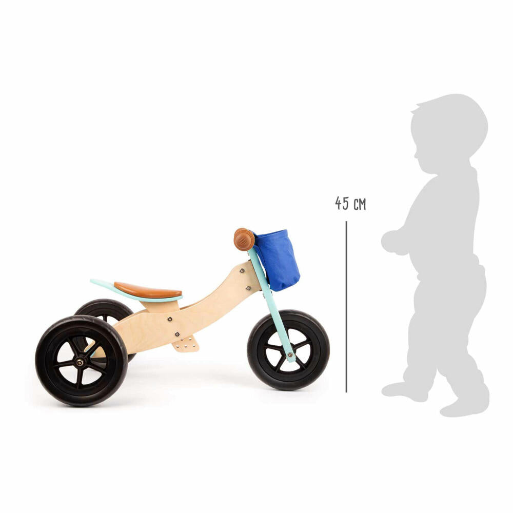 Legler Laufrad-Trike Maxi 2 in 1 Türkis, Spielzeug, ab 12 Monate, 11609