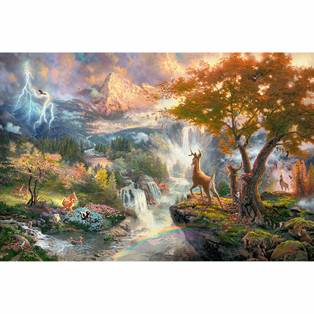 Schmidt Spiele Thomas Kinkade Disney Bambi, 1000 pieces, adult puzzle, puzzle, 59486