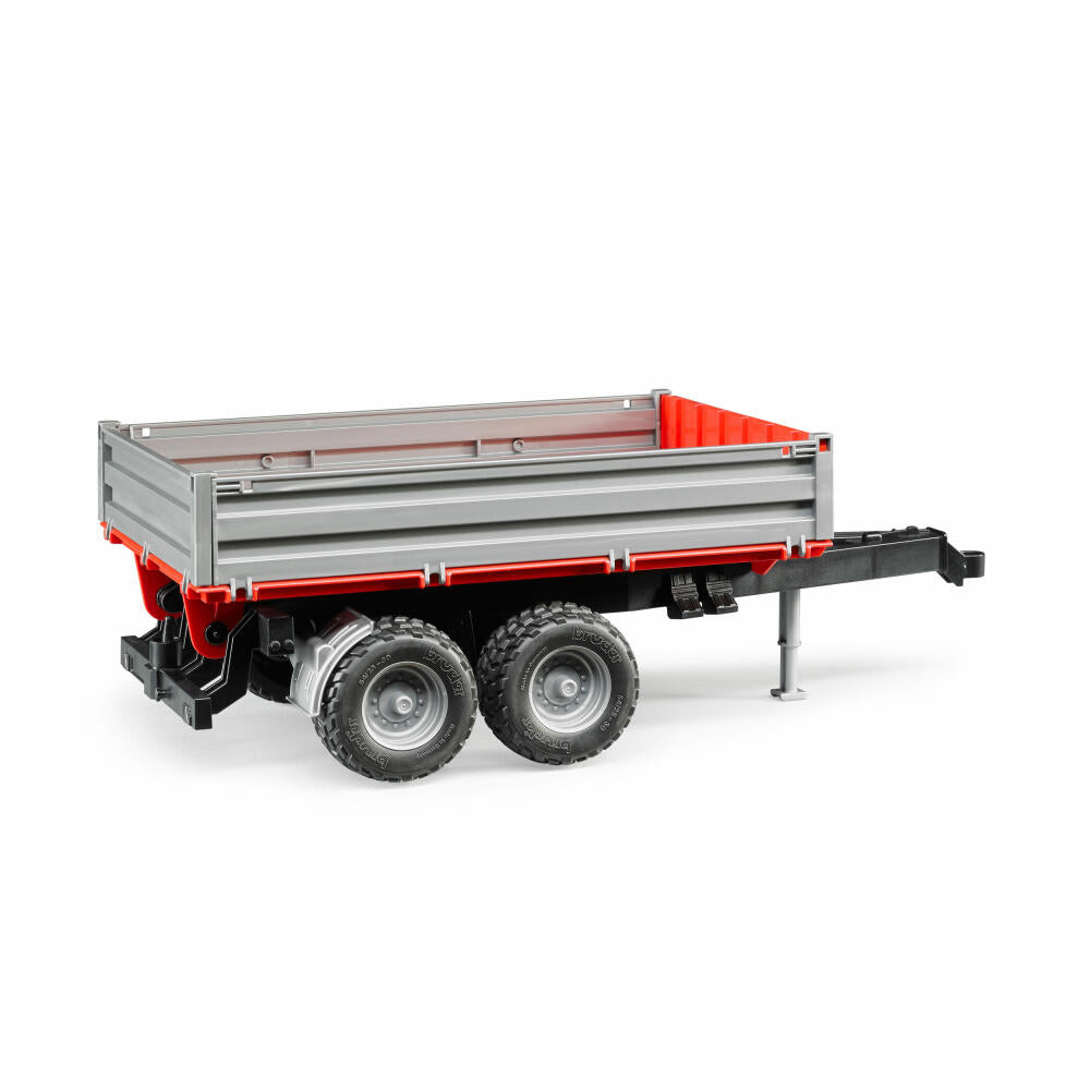 Bruder Agriculture Side Wall Trailer, Tractor Trailer, Model Vehicle, Model Vehicle, Toy, Accessories, 02019
