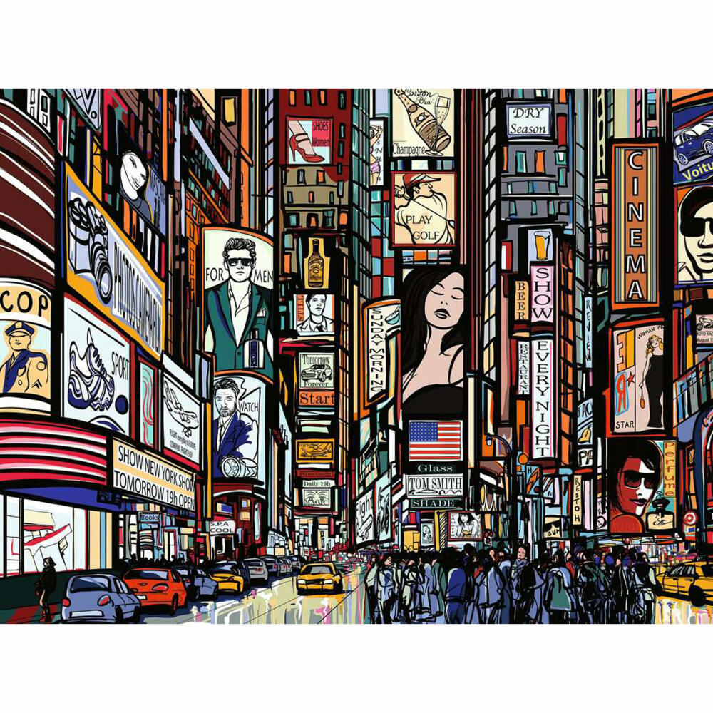 Ravensburger Puzzle Buntes New York, Erwachsenenpuzzle, 1000 Teile, 12000580