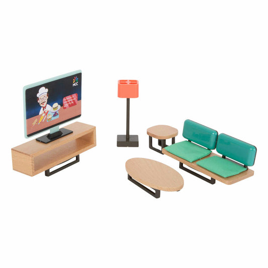 Legler Small Foot Puppenhausmöbel-Set Modern, Spielzeug, ab 3 Jahre, 11742