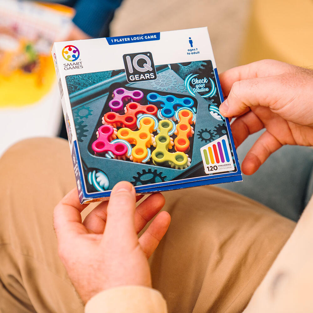 Smart Games IQ Gears, Logikspiel, Knobelspiel, Denkspiel, ab 7 Jahren, SG 307