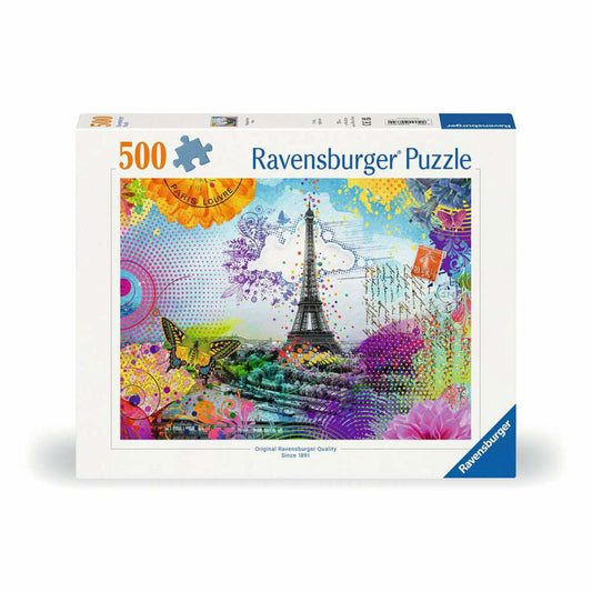 Ravensburger Puzzle Postcard from Paris, Adult Puzzle, 500 Pieces, 12000772