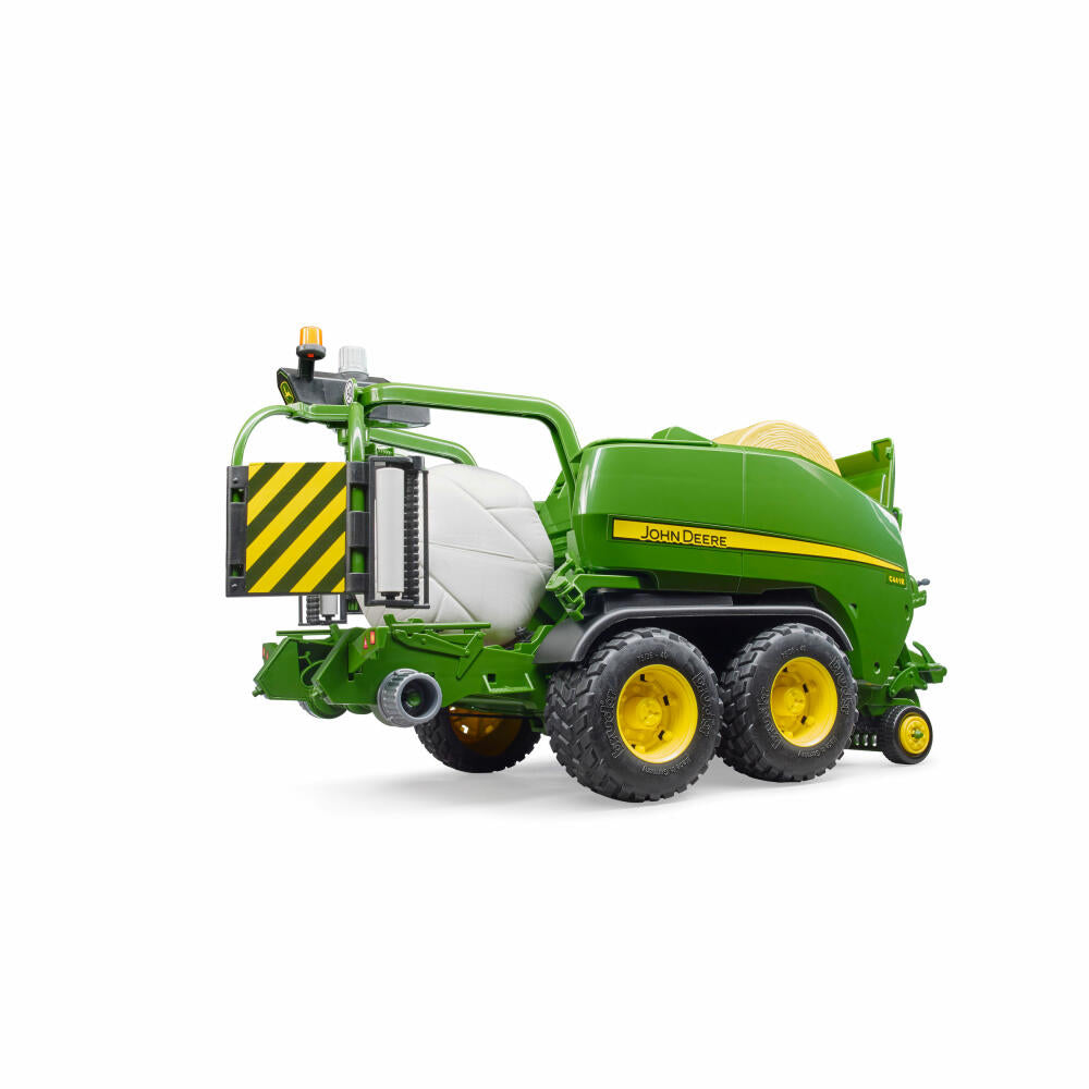Bruder Agriculture John Deere Round Bale Press Wrapper Combination C441R, Harvester, Model Vehicle, Model Vehicle, Toy, 02032