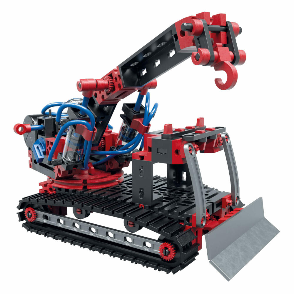 fischertechnik Profi Pneumatic Power, 200-tlg., Pneumatikventilen und -zylindern, Pneumatik Spielzeug, Luftspeicher, Motorikspielzeug, Baukasten, 533874