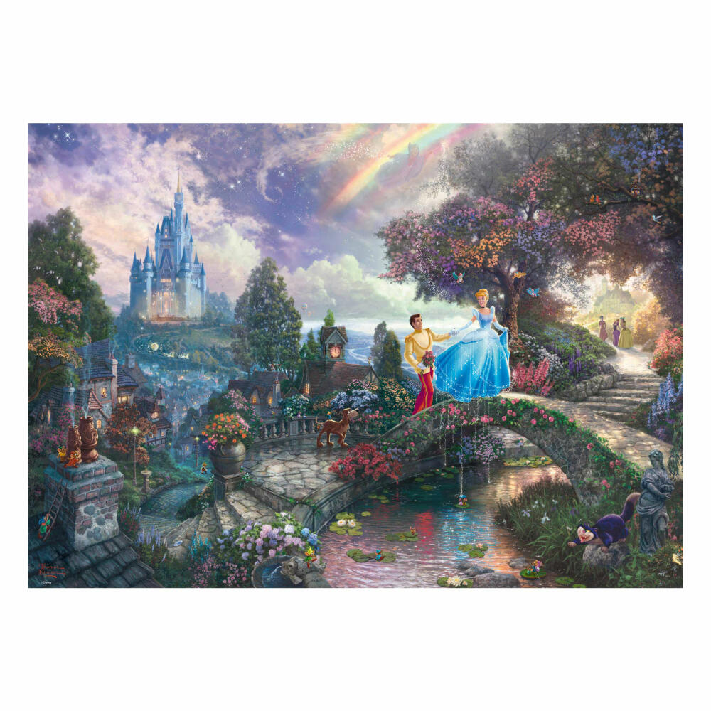Schmidt Spiele Disney Cinderella Wishes Upon a Dream, Cinderella, Puzzle, Adult Puzzle, 1000 Pieces, 59472
