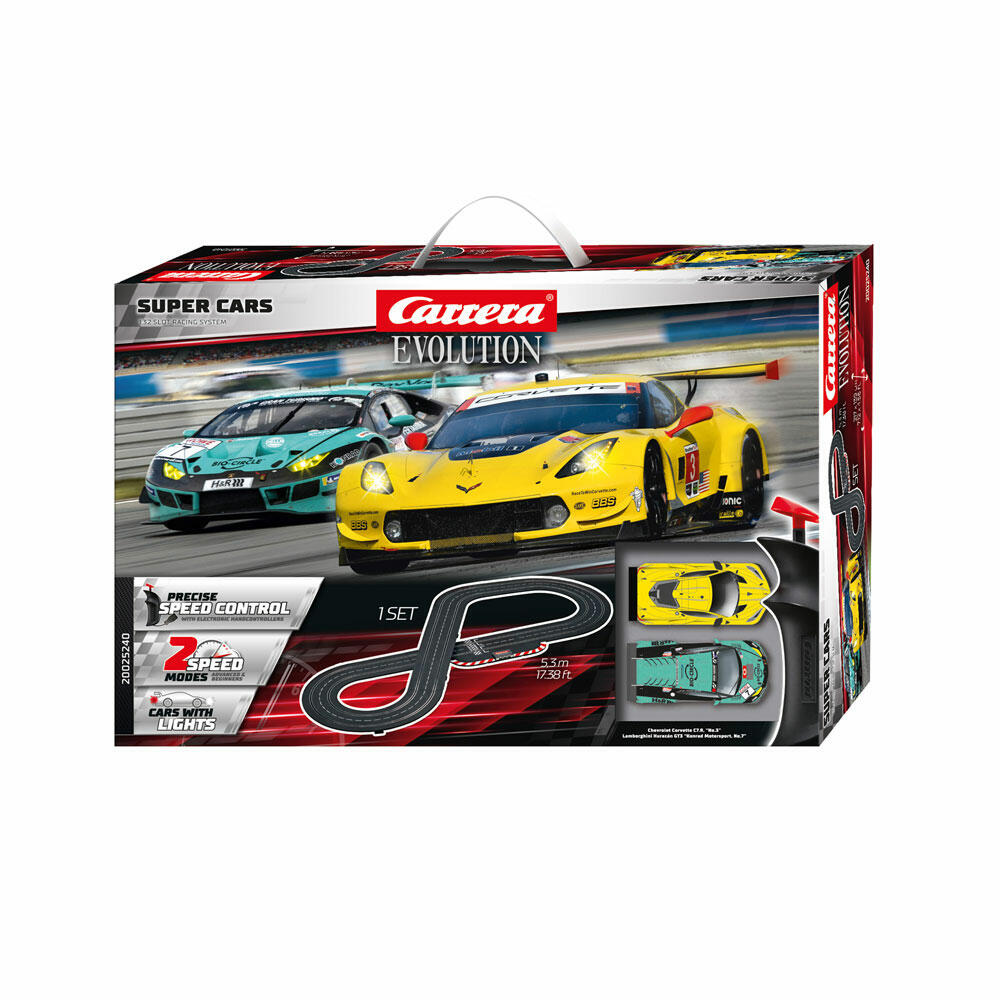 Carrera Super Cars Racetrack, Car, Racing Car, Race Track, Evolution Set, 20025240
