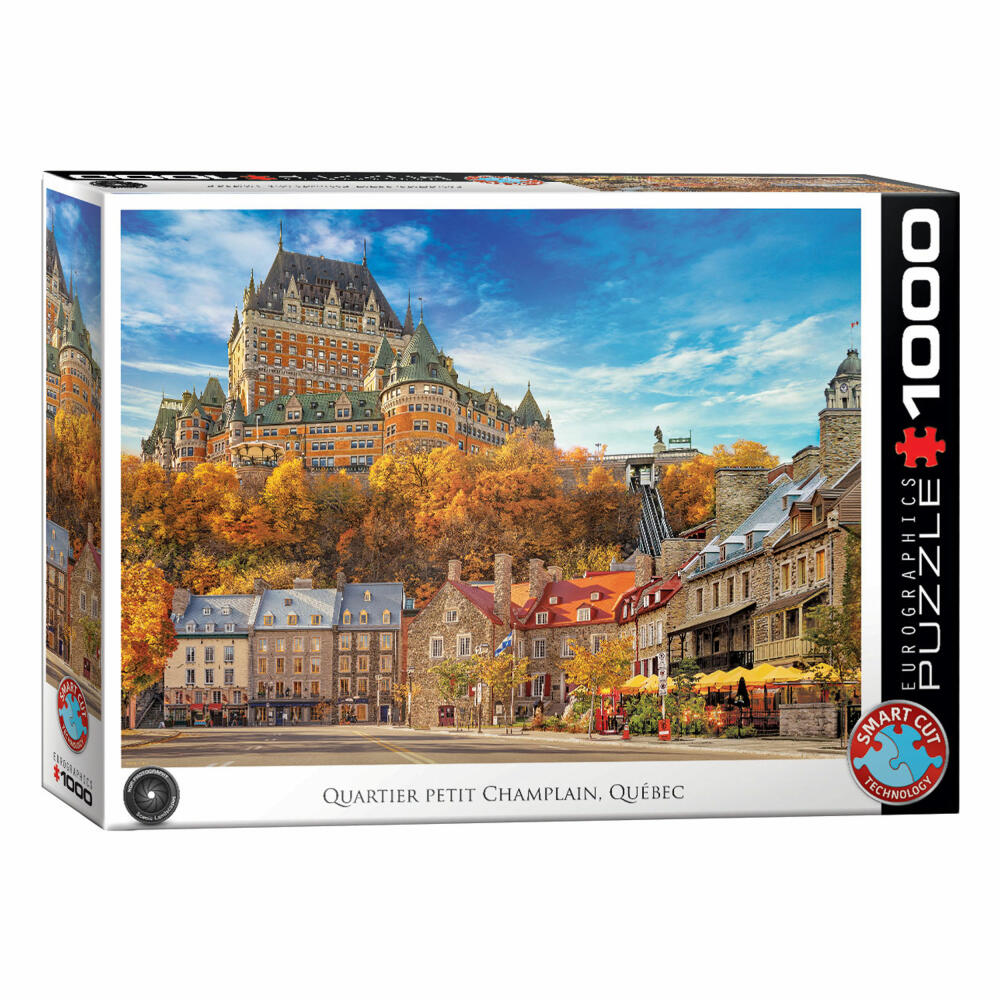 Eurographics Puzzle Quartier Petit Champlain, Smart Cut, 1000 Teile, 68 x 48 cm, 6000-5809