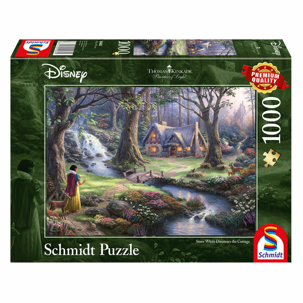 Schmidt Spiele Thomas Kinkade Disney Schneewittchen, 1000 Teile, Erwachsenenpuzzle, Puzzle, 59485