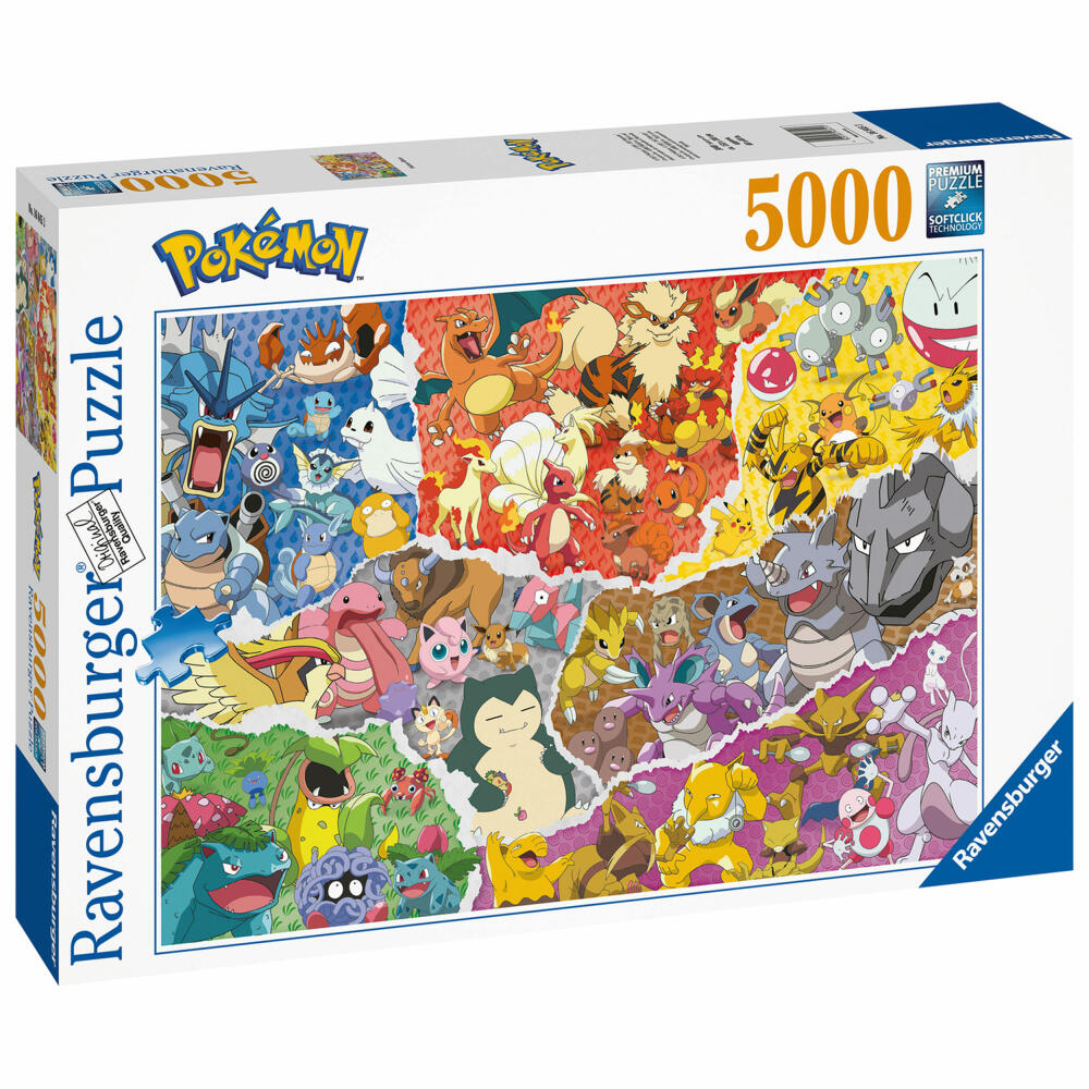 Ravensburger Pokémon Allstars, Puzzle, Erwachsenenpuzzle, 5000 Teile, 16845