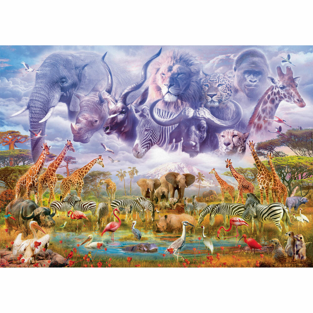 Schmidt Spiele Animals at the Watering Hole, 1000 pieces, adult puzzle, puzzle, jigsaw puzzle, 58356