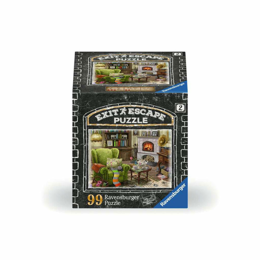 Ravensburger Puzzle Im Gutshaus Wohnzimmer, Erwachsenenpuzzle, 99 Teile, 16878