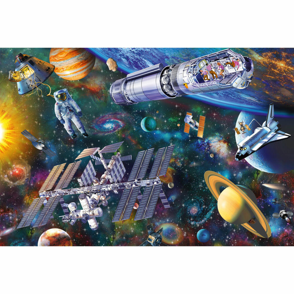 Schmidt Spiele Weltraumspaß, Kinderpuzzle, Kinder Puzzle, ab 6 Jahre, 100 Teile, 56455
