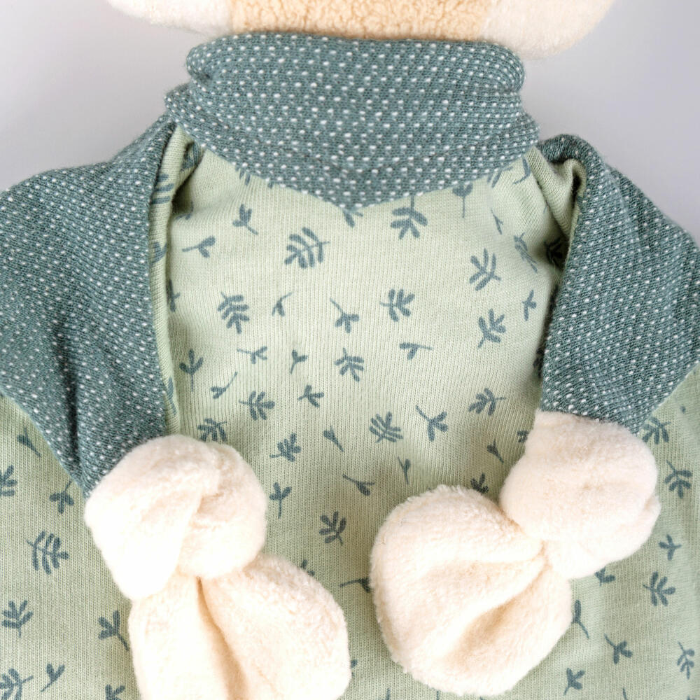 sigikid Schnuffeltuch Bär Vanilla, Schmusetuch, Kuscheltuch, Babytuch, Baumwolle, Türkis, 39770