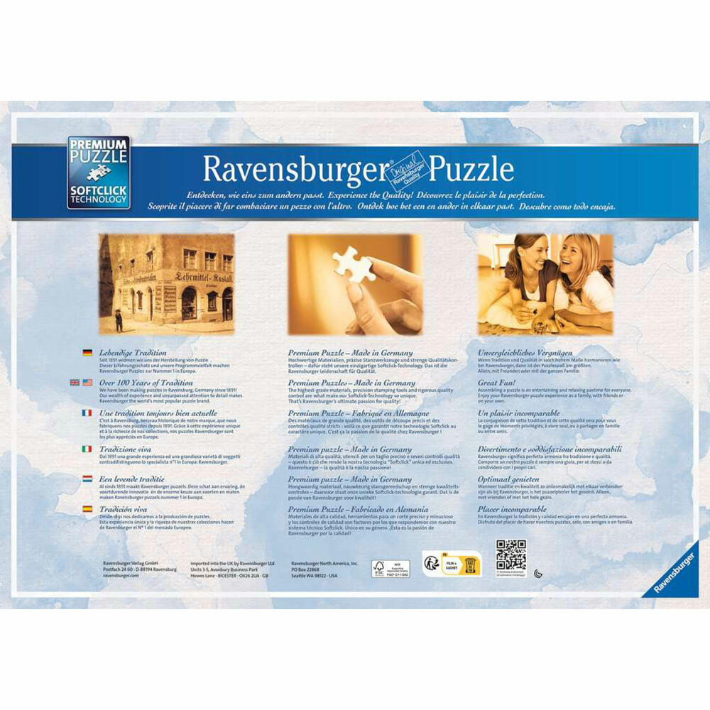 Ravensburger Puzzle Märchenschloss in 4 Jahreszeiten, Erwachsenenpuzzle, 18000 Teile, 16137
