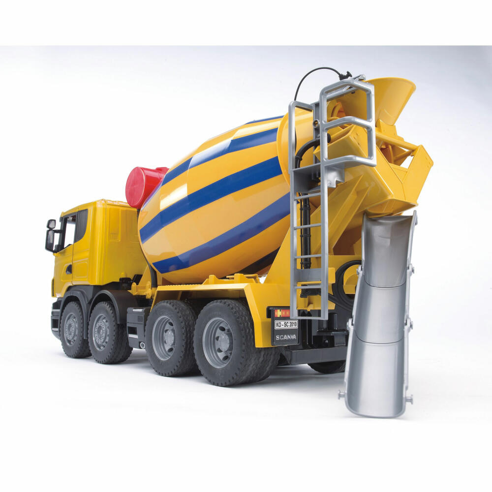 Bruder Baufahrzeuge Scania R-Serie Betonmisch-LKW, Betonmischer, Modellfahrzeug, Modell Fahrzeug, Spielzeug, 03554