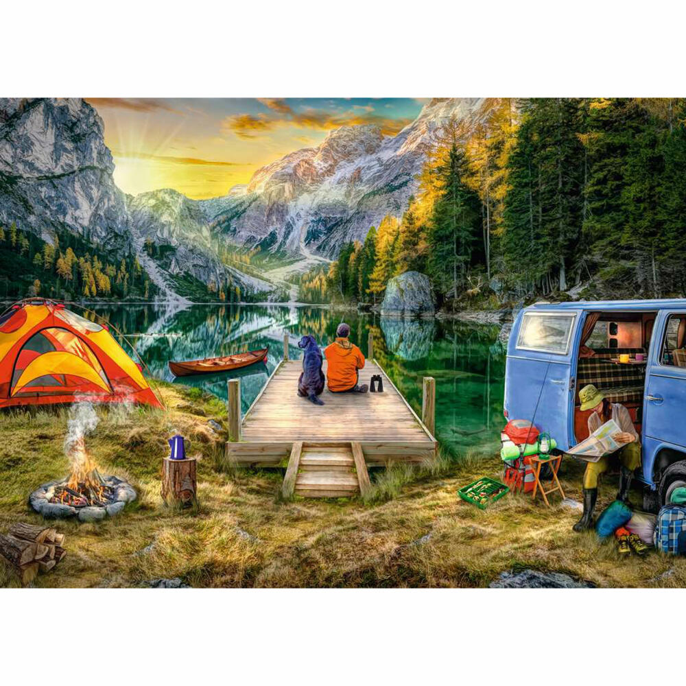 Ravensburger Puzzle Campingurlaub, Erwachsenenpuzzle, 1000 Teile, 12000568