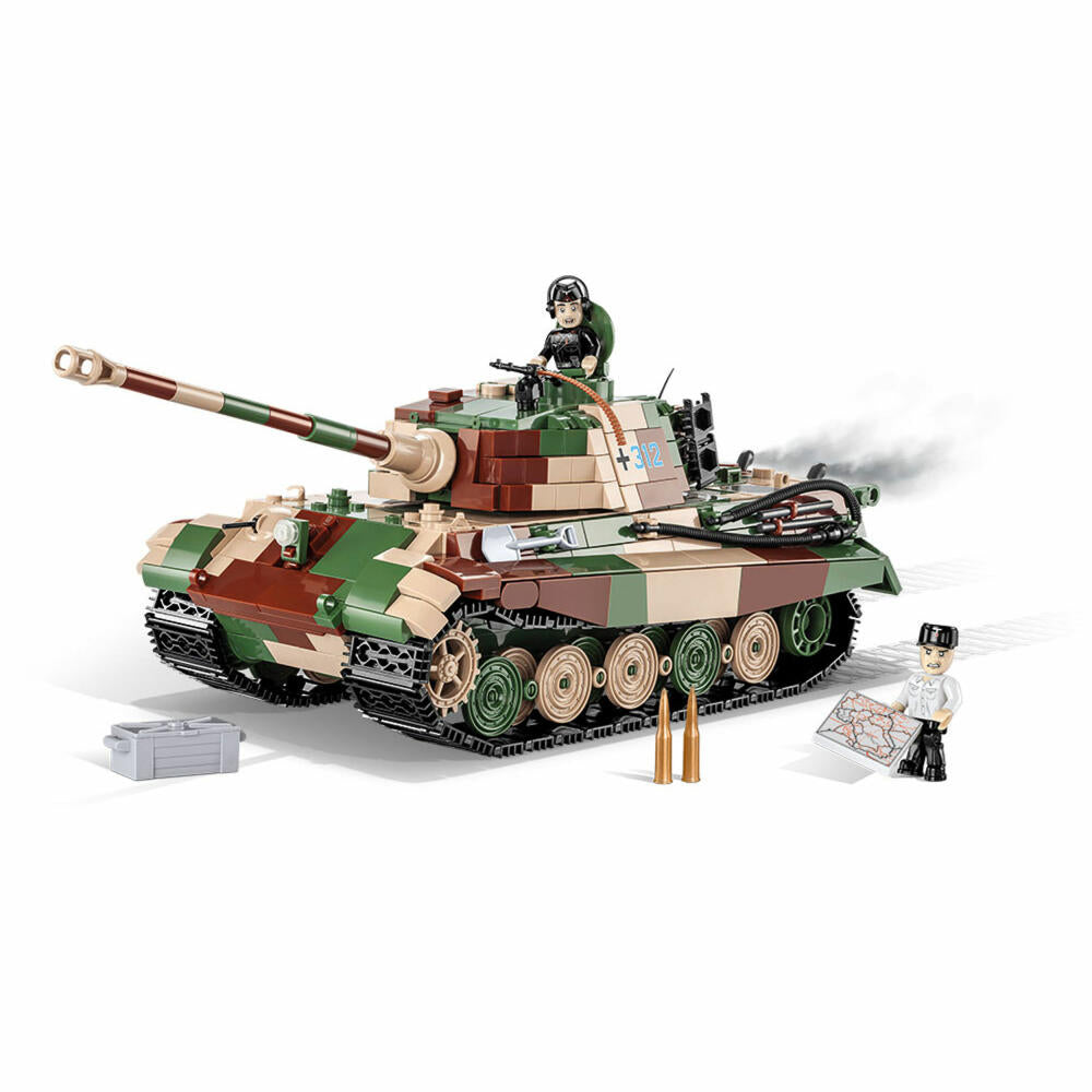 COBI Klemmbausteinset Panzerkampfwagen VI Ausf. B Königstiger, World War 2 Historical Collection, Panzer, Spielfiguren, Klemmbausteine, Kunststoff, 1000 Teile, 2540