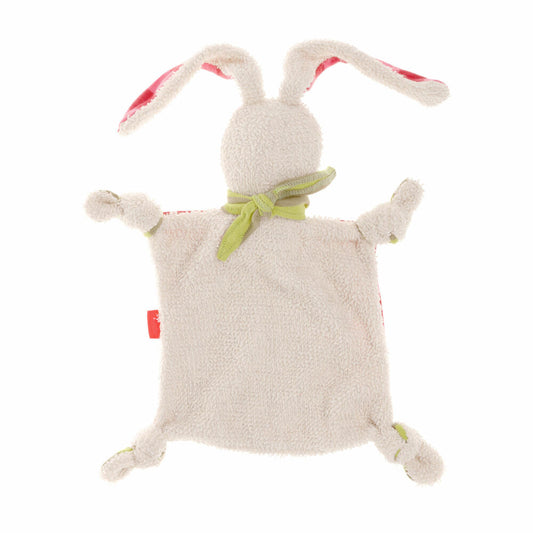 sigikid Schnuffeltuch Hase, Schmusetuch, Kuscheltuch, Babytuch, Schnuffel Tuch, Babyspielzeug, Baby Spielzeug, Baumwolle, 40594